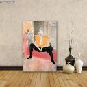 Πίνακας ζωγραφικής La clownesse, Henri de Toulouse Lautrec, αντίγραφο σε καμβά