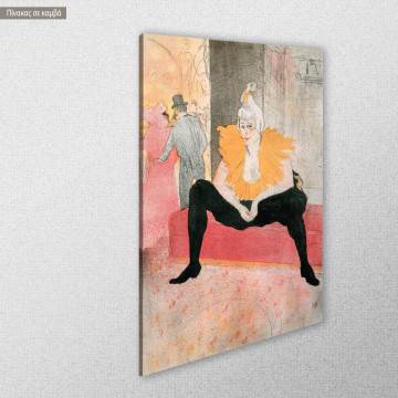 Canvas print La clownesse Henri de Toulouse Lautrec Framed canvas View 1 2