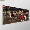 Canvas print Flora and the Zephyrs, Waterhouse J. W. panoramic