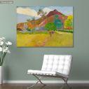 Canvas print Tahitian landscape, Gauguin P.