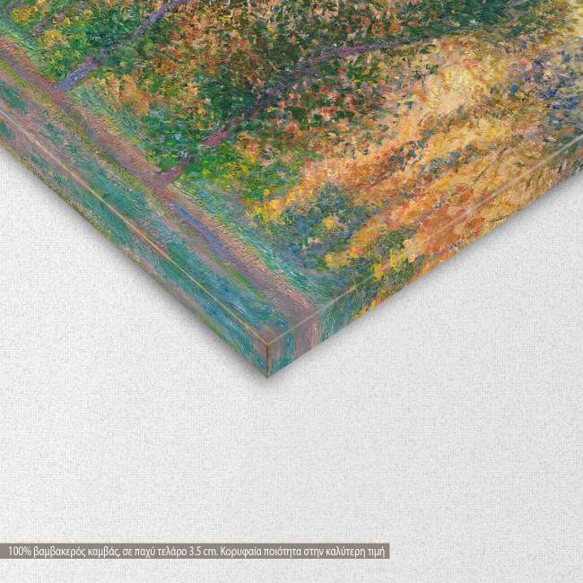 Πίνακας ζωγραφικής Tree grove, Monet C, αντίγραφο σε καμβά, λεπτομέρεια