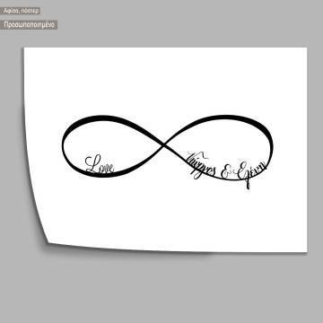 Infinity love personalized poster 2