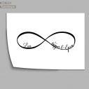 Infinity love personalized poster