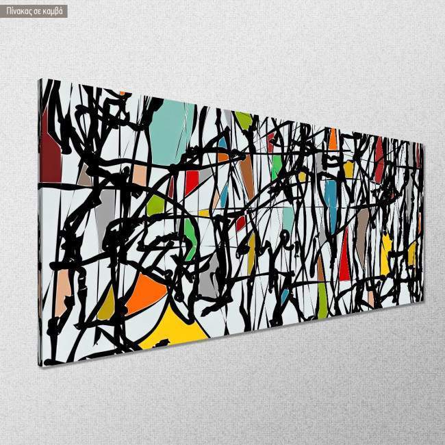 Canvas print Abstract composition, panoramic