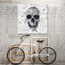 Canvas print Doodle skull