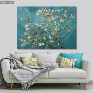 Πίνακας ζωγραφικής Blossoming almond tree, van Gogh Vincent, αντίγραφο σε καμβά, 1