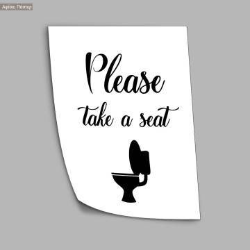 Poster Please take a seat 2