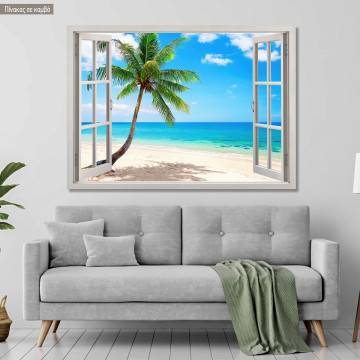 Canvas print Palm tree view