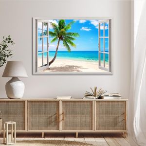 Canvas print Palm tree view Framed canvas View 1 2
