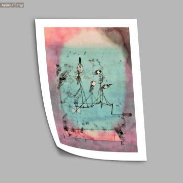 Twittering machine, Klee Paul, αφίσα, κάδρο 2