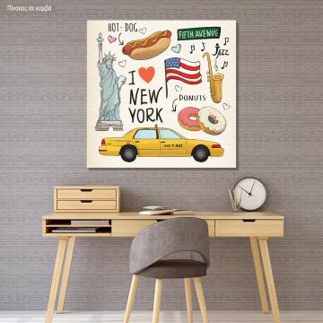 Canvas printAmerica artwork