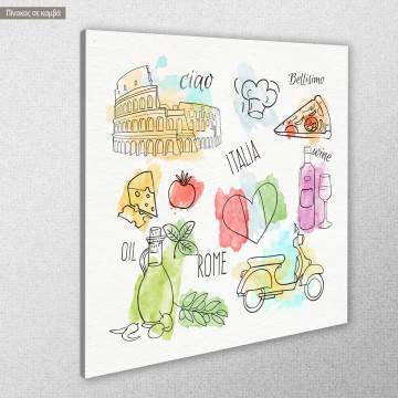 Canvas print Italy artwork 2