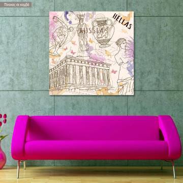 Canvas print Hellas artwork