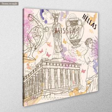 Canvas print Hellas artwork 2