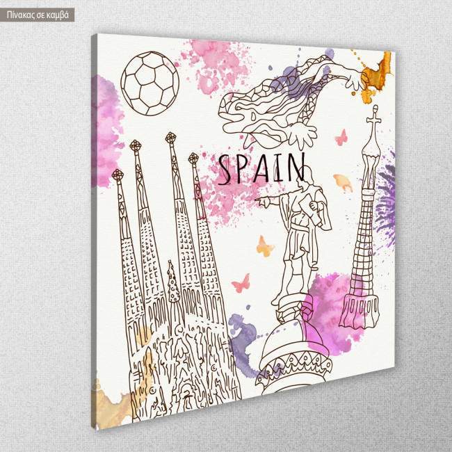 Canvas print Spain artwork