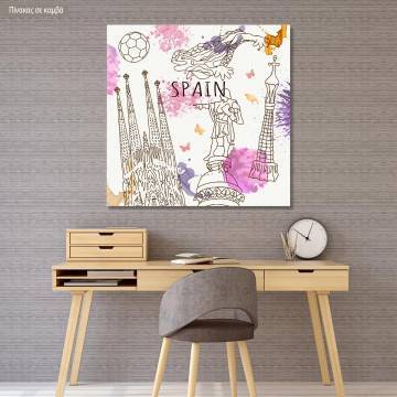 Canvas print Spain artwork