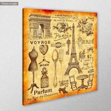 Canvas print Paris, Paris vintage 2