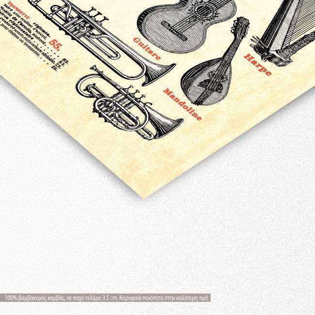 Canvas print Music world