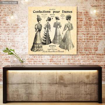 Canvas print Confections pour dames