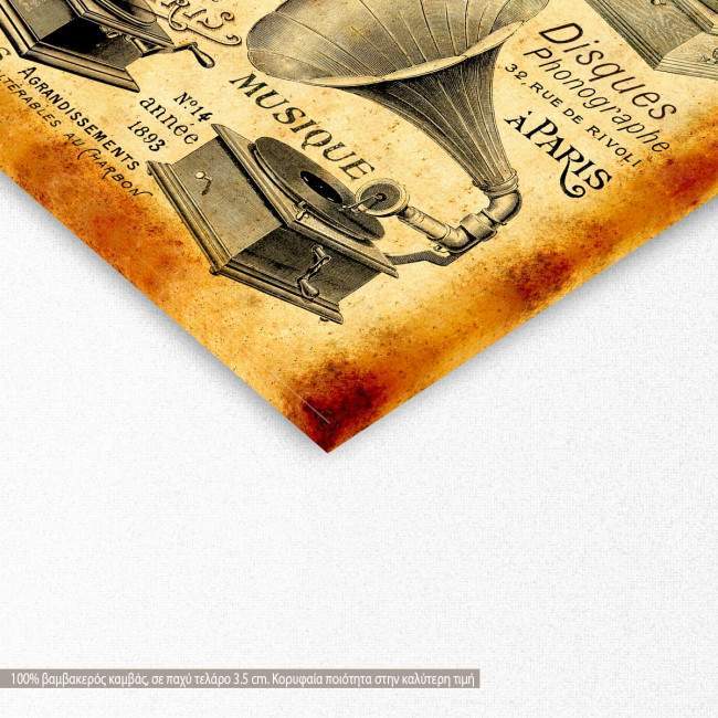 Canvas print Les phonographes