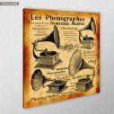 Canvas print Les phonographes