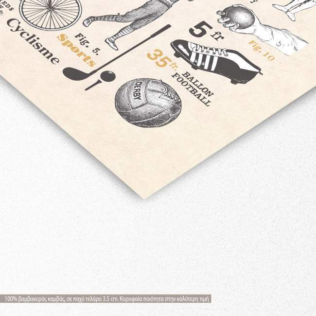 Canvas print Vintage bicycles