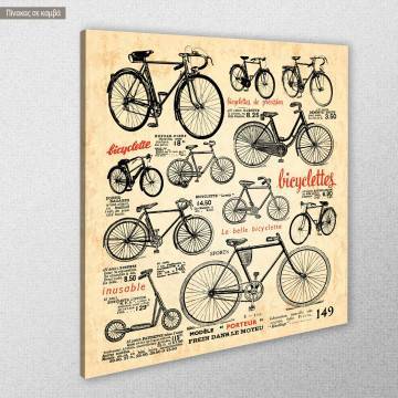 Canvas print Vintage bicycles 2
