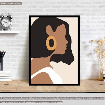 Glamour I,  κάδρο, μαύρη κορνίζα