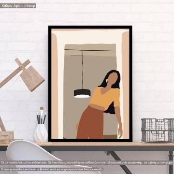 Glamour III,  κάδρο, μαύρη κορνίζα