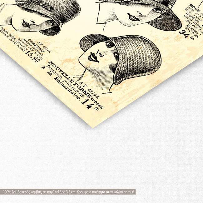 Canvas print Fond chapeaux