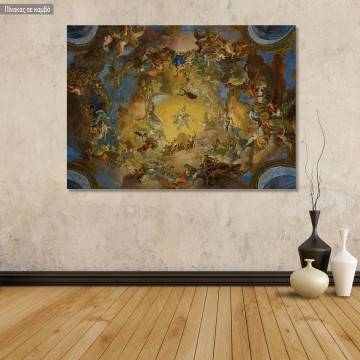 Canvas print Charles VI in heavenly splendor fresco, Austrian National Library