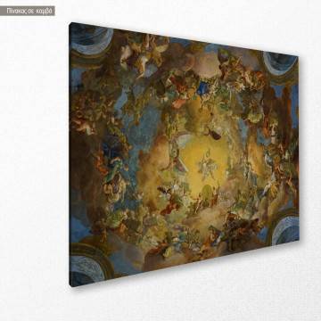Canvas print Charles VI in heavenly splendor fresco Austrian National Library Framed canvas View 1 2