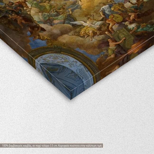 Canvas print Charles VI in heavenly splendor fresco, Austrian National Library