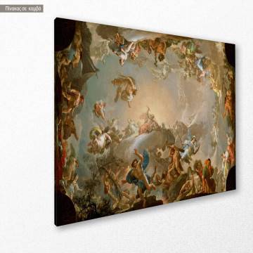 Πίνακας ζωγραφικής The Fall of the Giants  Francisco Bayeu Καμβάς τελαρωμένος Όψη 1 2