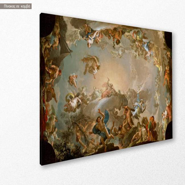 Canvas print The Fall of the Giants,Francisco Bayeu