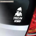Baby car sticker Cool Baby on Board with your name