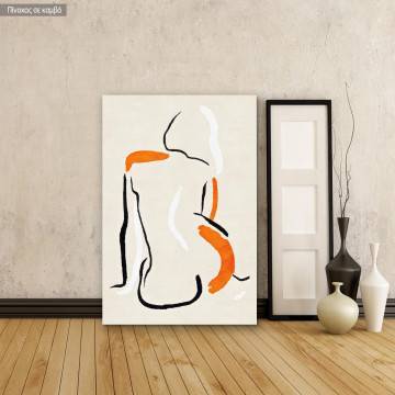 Canvas printWoman figure painting