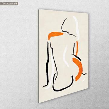 Canvas print  Woman figure painting Framed canvas View 1 2