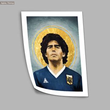 A football God,  κάδρο, μαύρη κορνίζα 2