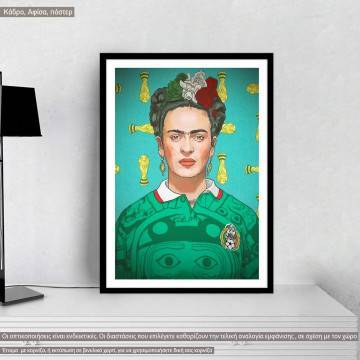 A football Frida, Poster