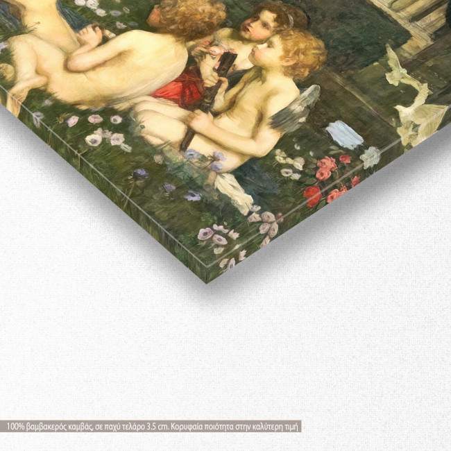 Πίνακας ζωγραφικής The awakening of Adonis, Waterhouse J. W. panoramic, αντίγραφο σε καμβά, λεπτομέρεια