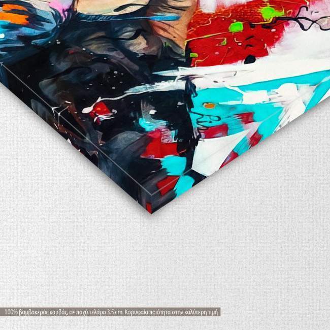 Canvas print, Teasing monkey painting