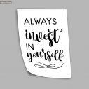 Always invest in yourself, αφίσα, πόστερ 