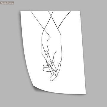 Hold me,  κάδρο, μαύρη κορνίζα 2