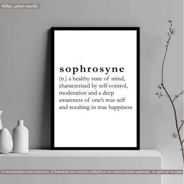 Sophrosyne Poster