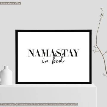 Namastay in bed, Poster