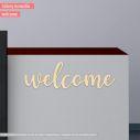 Ξύλινη επιγραφή Welcome