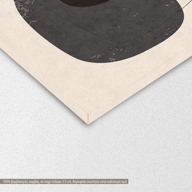 Πίνακας σε καμβά Oval shapes and texture, καμβάς 8