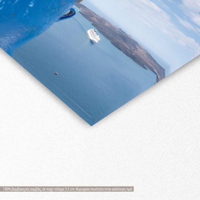 Canvas print Santorini view from Fira