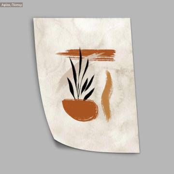 Watercolor Organic plant X, Poster 2